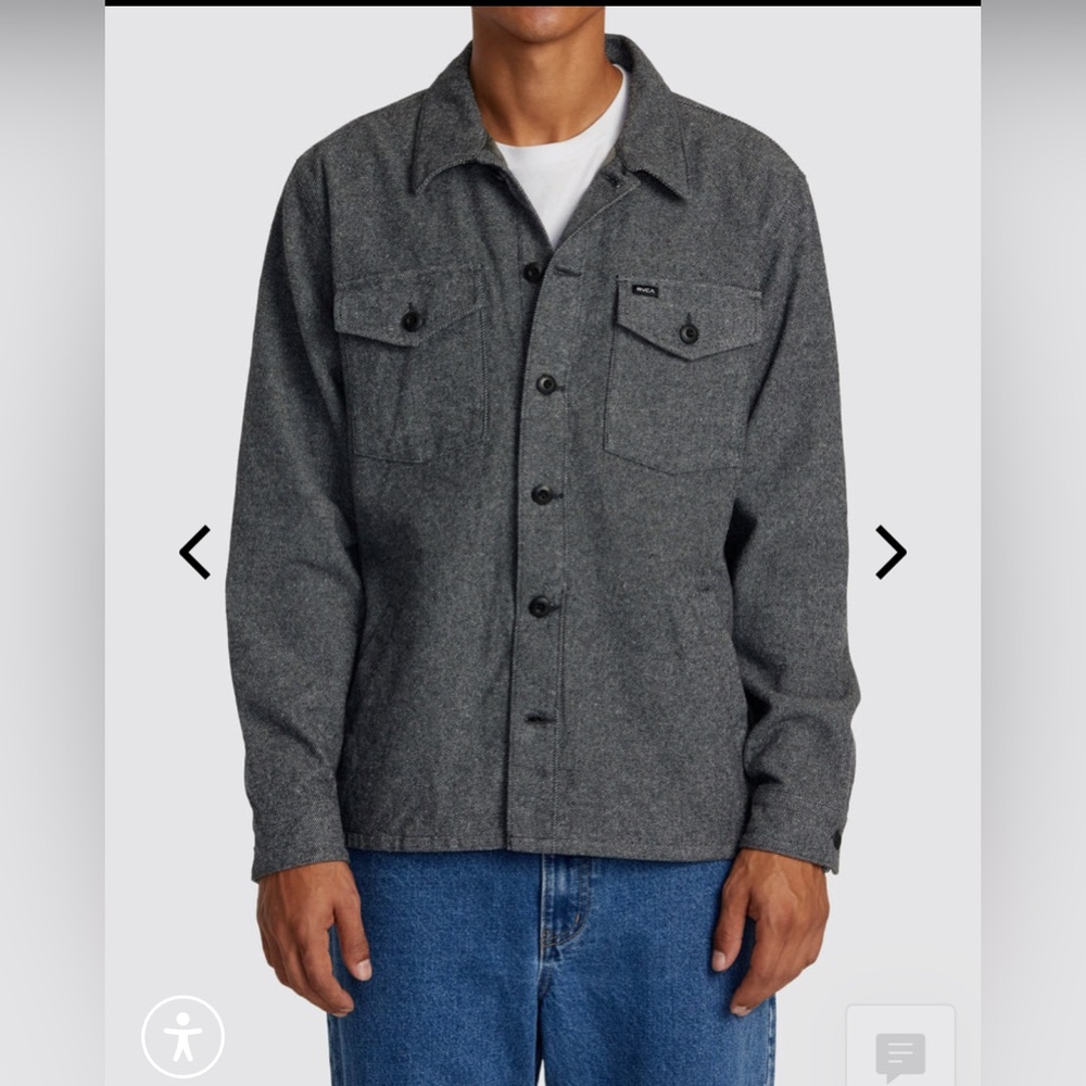 RVCA Flight risk jacket large NWT